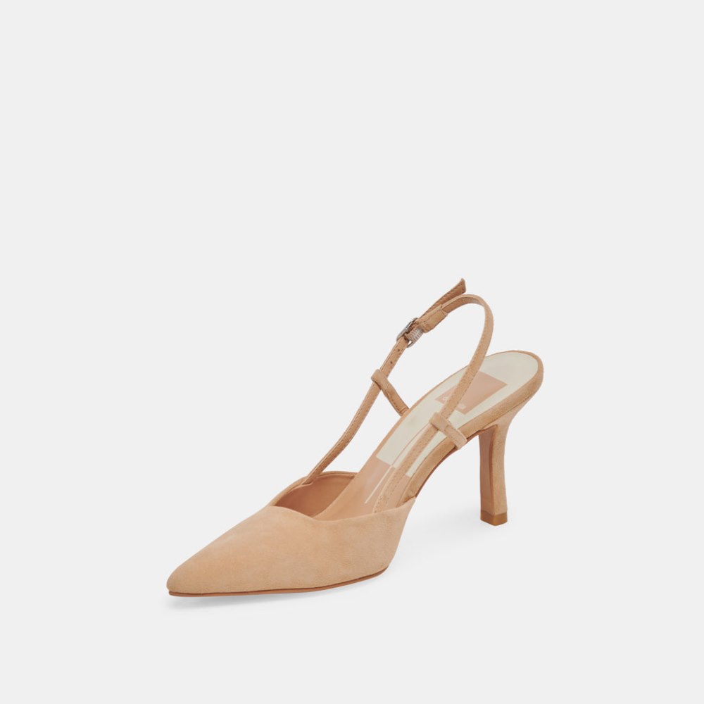 Dolce Vita Kim Heels Tan Suede