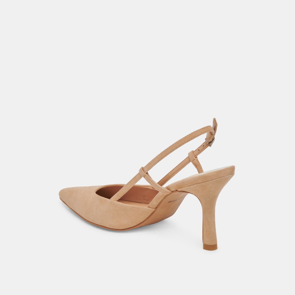 Dolce Vita Kim Heels Tan Suede