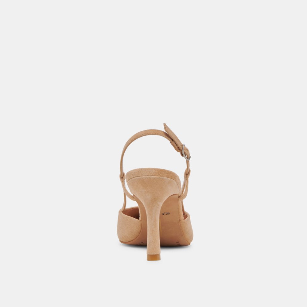 Dolce Vita Kim Heels Tan Suede