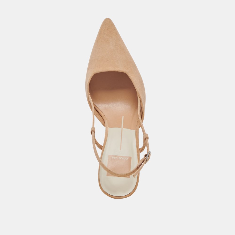 Dolce Vita Kim Heels Tan Suede