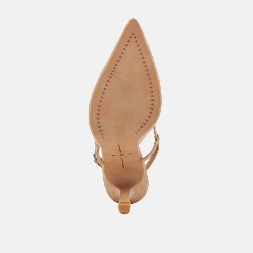 Dolce Vita Kim Heels Tan Suede
