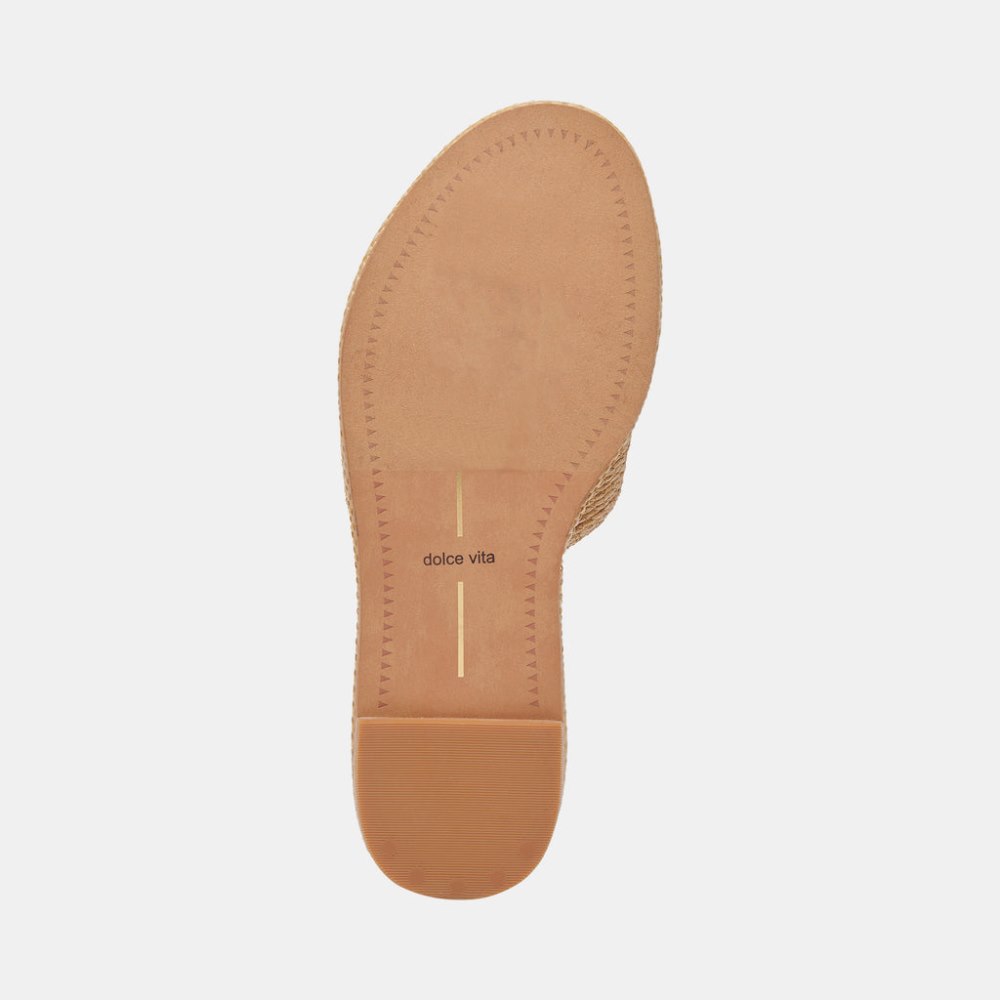 Dolce Vita Atomic Sandals Lt Natural Raffia