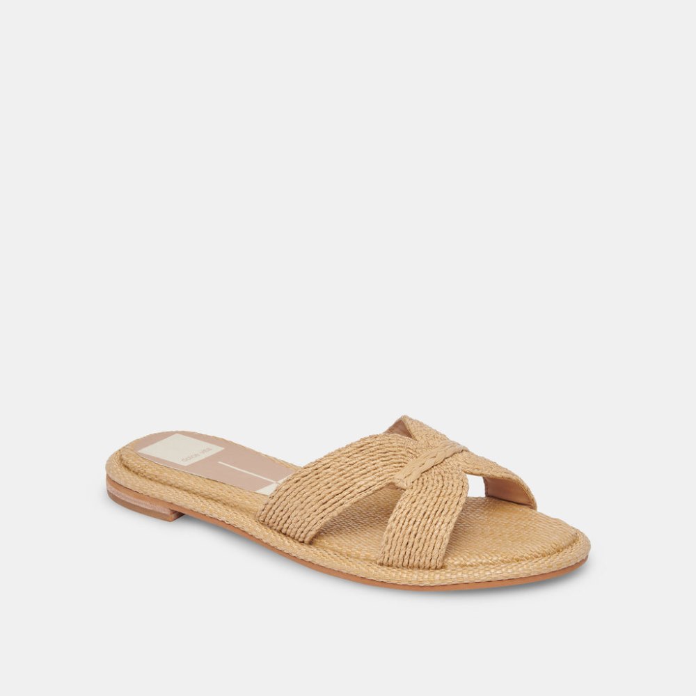 Dolce Vita Atomic Sandals Lt Natural Raffia
