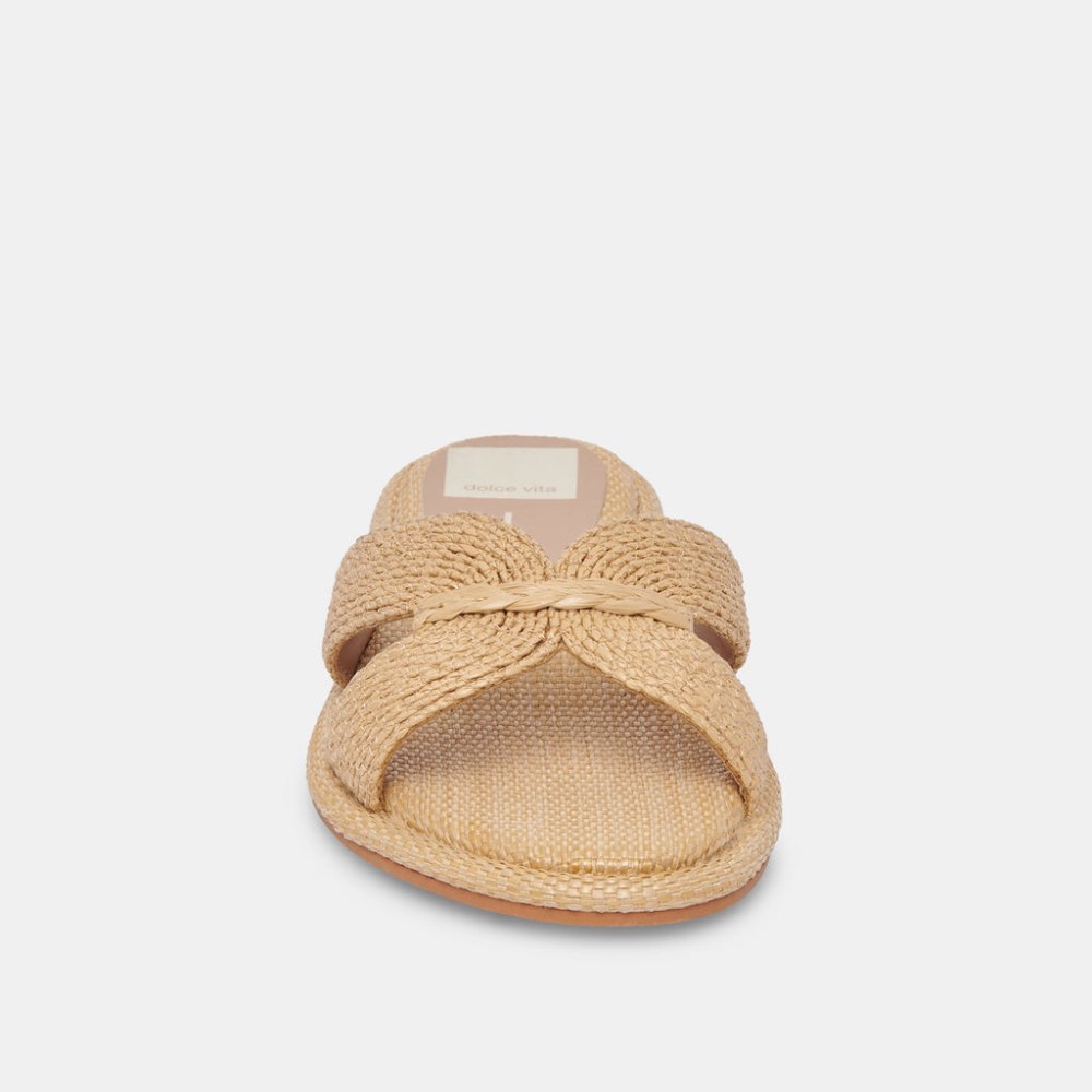 Dolce Vita Atomic Sandals Lt Natural Raffia