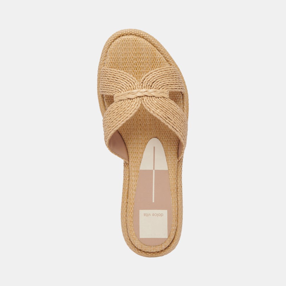 Dolce Vita Atomic Sandals Lt Natural Raffia