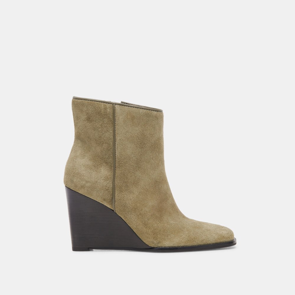 Dolce Vita Susann Booties Moss Suede