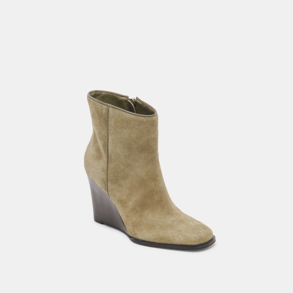 Dolce Vita Susann Booties Moss Suede