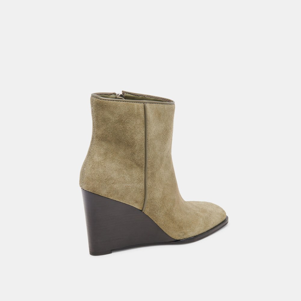 Dolce Vita Susann Booties Moss Suede