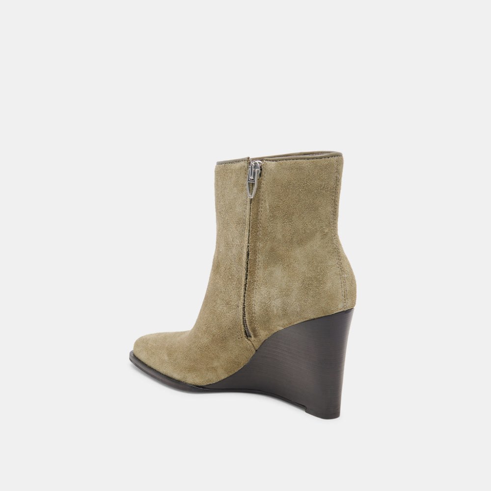 Dolce Vita Susann Booties Moss Suede