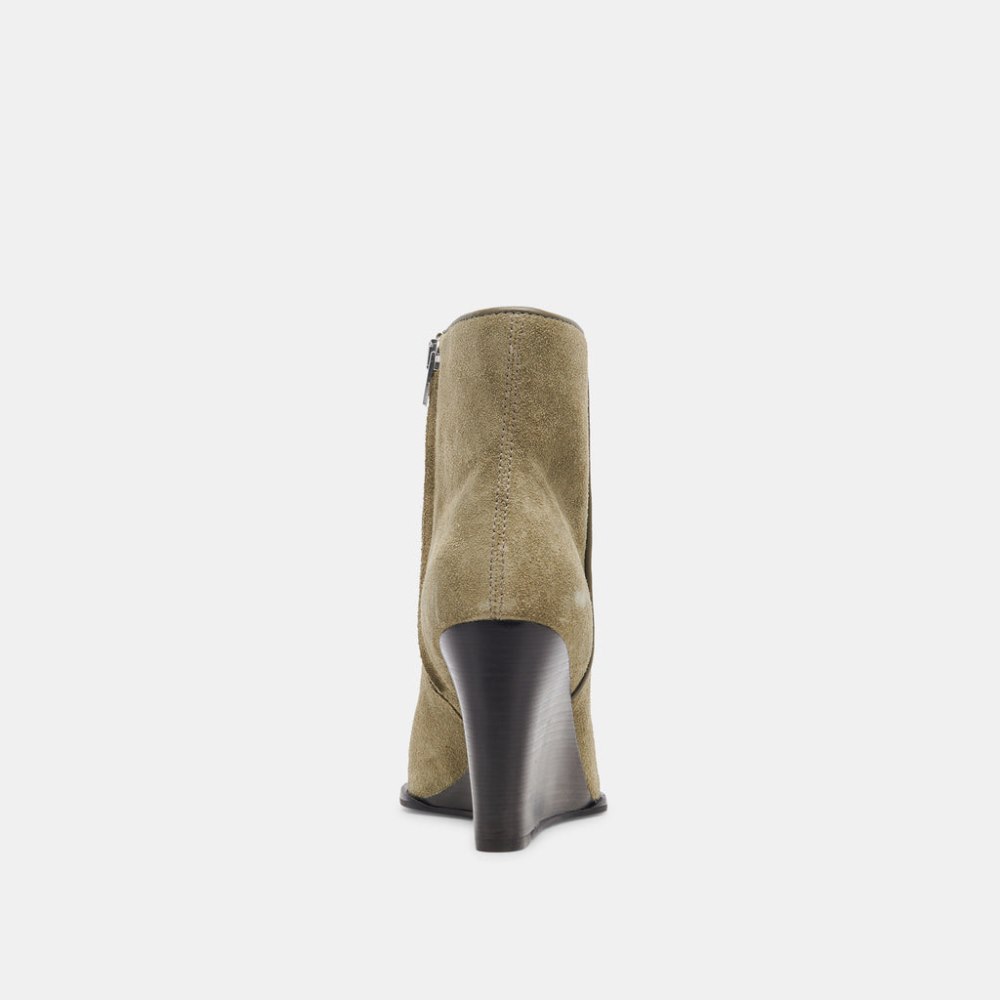 Dolce Vita Susann Booties Moss Suede