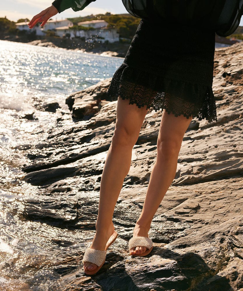 Dolce Vita Dalon Pearl Sandals Vanilla Pearls