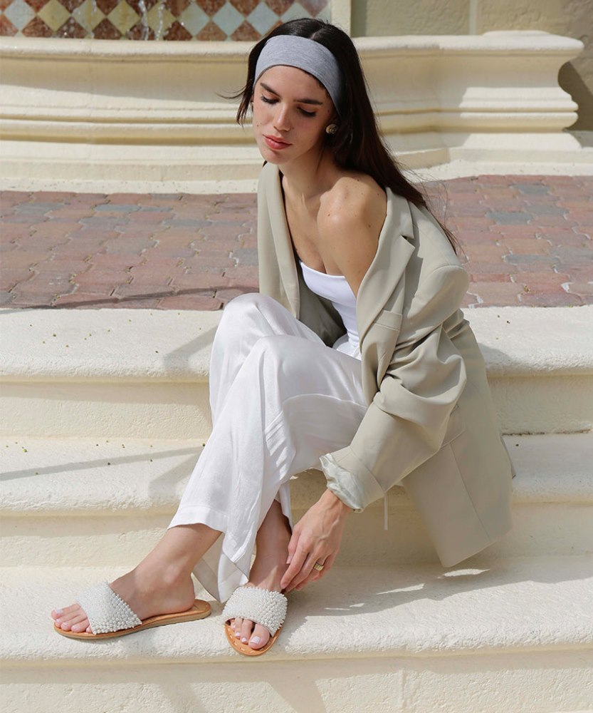 Dolce Vita Dalon Pearl Sandals Vanilla Pearls