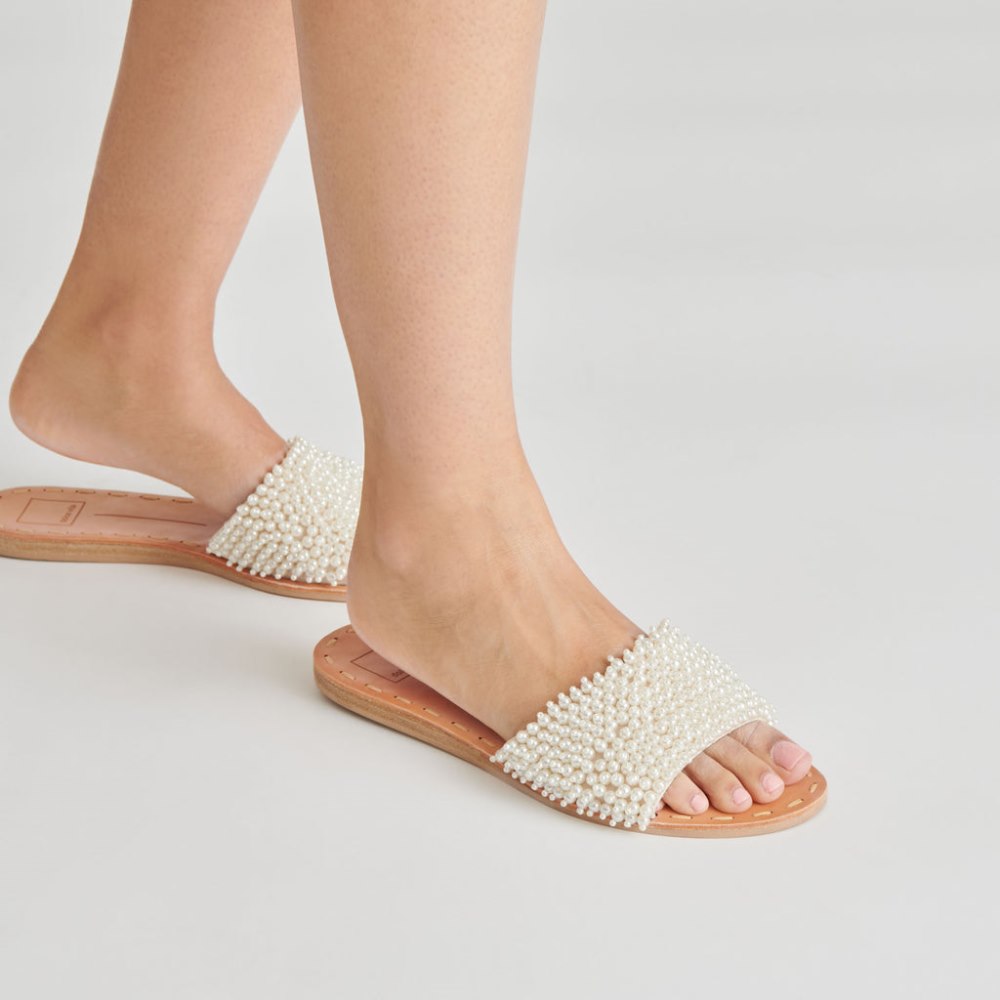 Dolce Vita Dalon Pearl Sandals Vanilla Pearls