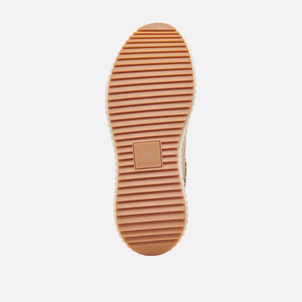 Dolce Vita Dandi Sneakers Light Gold Woven