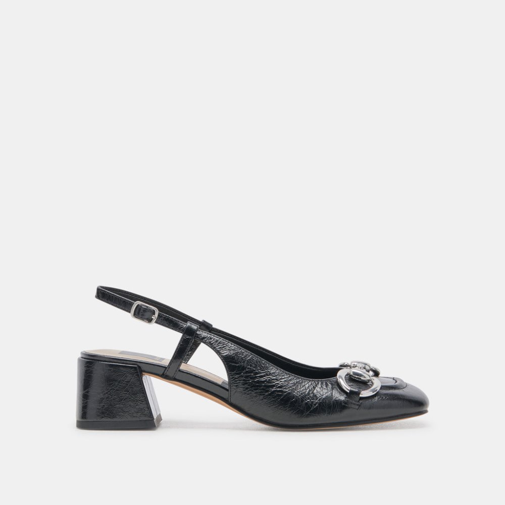 Dolce Vita Melli Heels Midnight Crinkle Patent