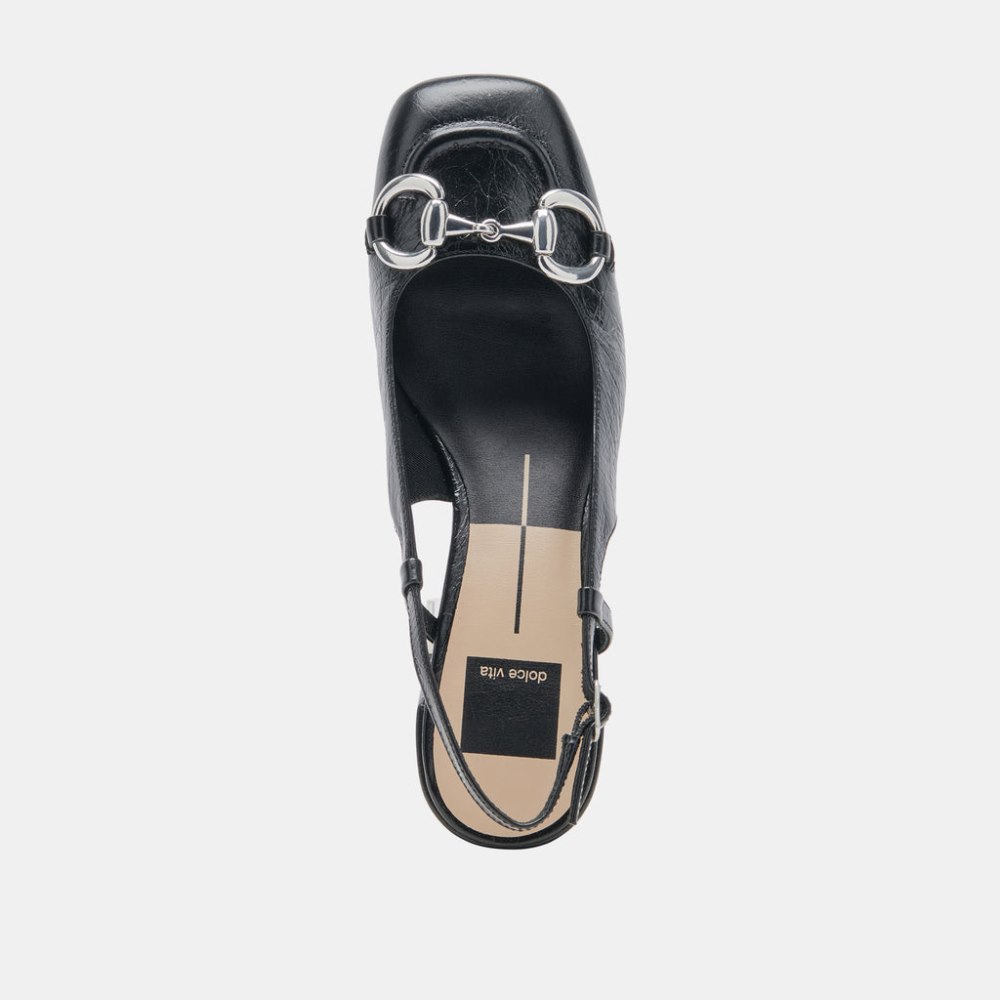 Dolce Vita Melli Heels Midnight Crinkle Patent