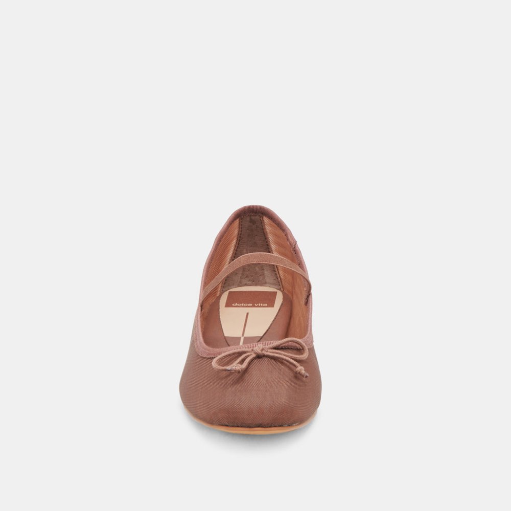Dolce Vita Cadel Ballet Flats Espresso Mesh
