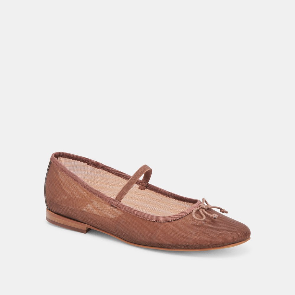 Dolce Vita Cadel Ballet Flats Espresso Mesh