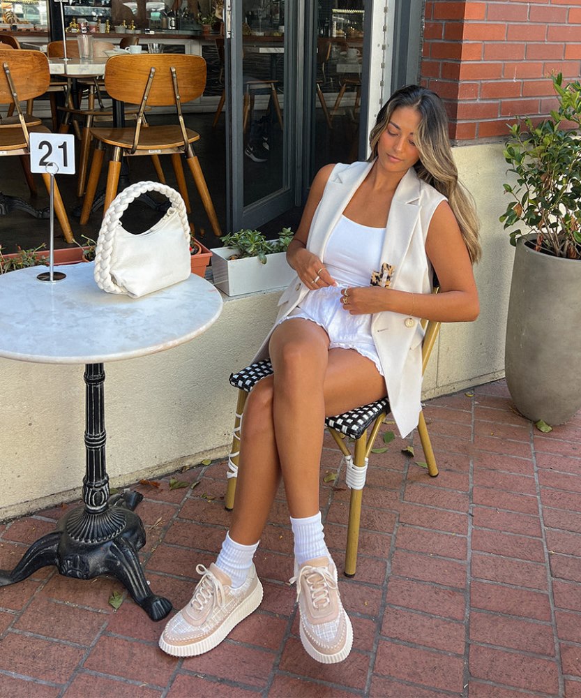 Dolce Vita Dolen Sneakers Ivory Multi Woven