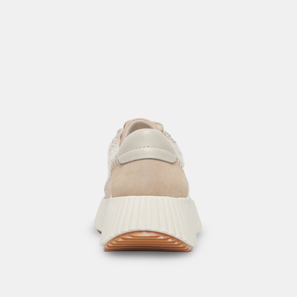 Dolce Vita Dolen Sneakers Ivory Multi Woven
