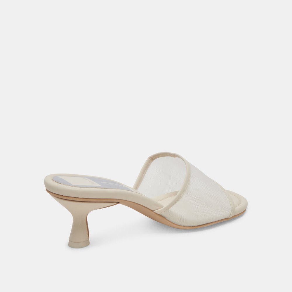 Dolce Vita Meeza Heels Ivory Mesh