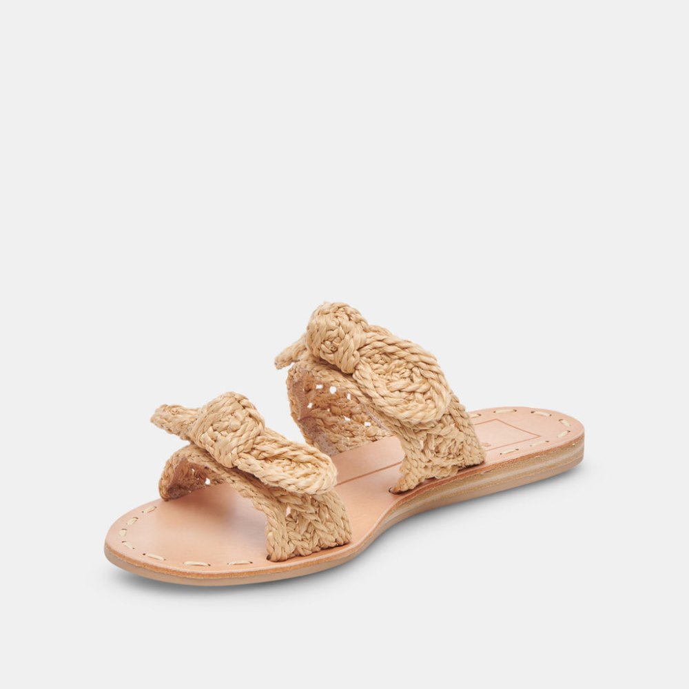 Dolce Vita Dinah Sandals Lt Natural Raffia