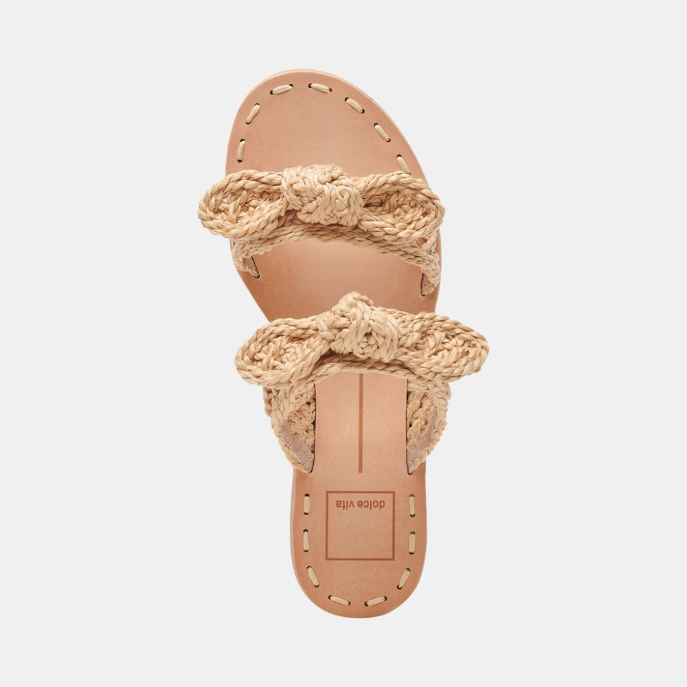 Dolce Vita Dinah Sandals Lt Natural Raffia