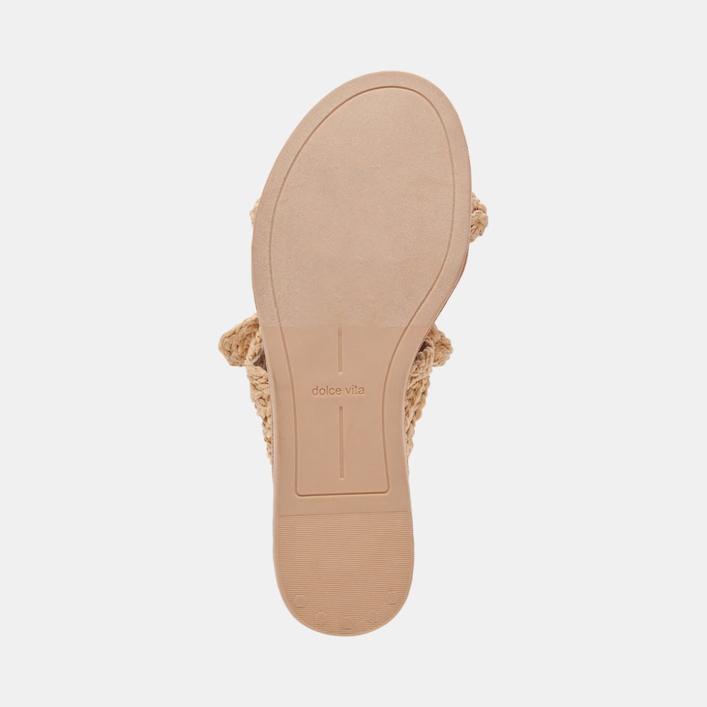 Dolce Vita Dinah Sandals Lt Natural Raffia