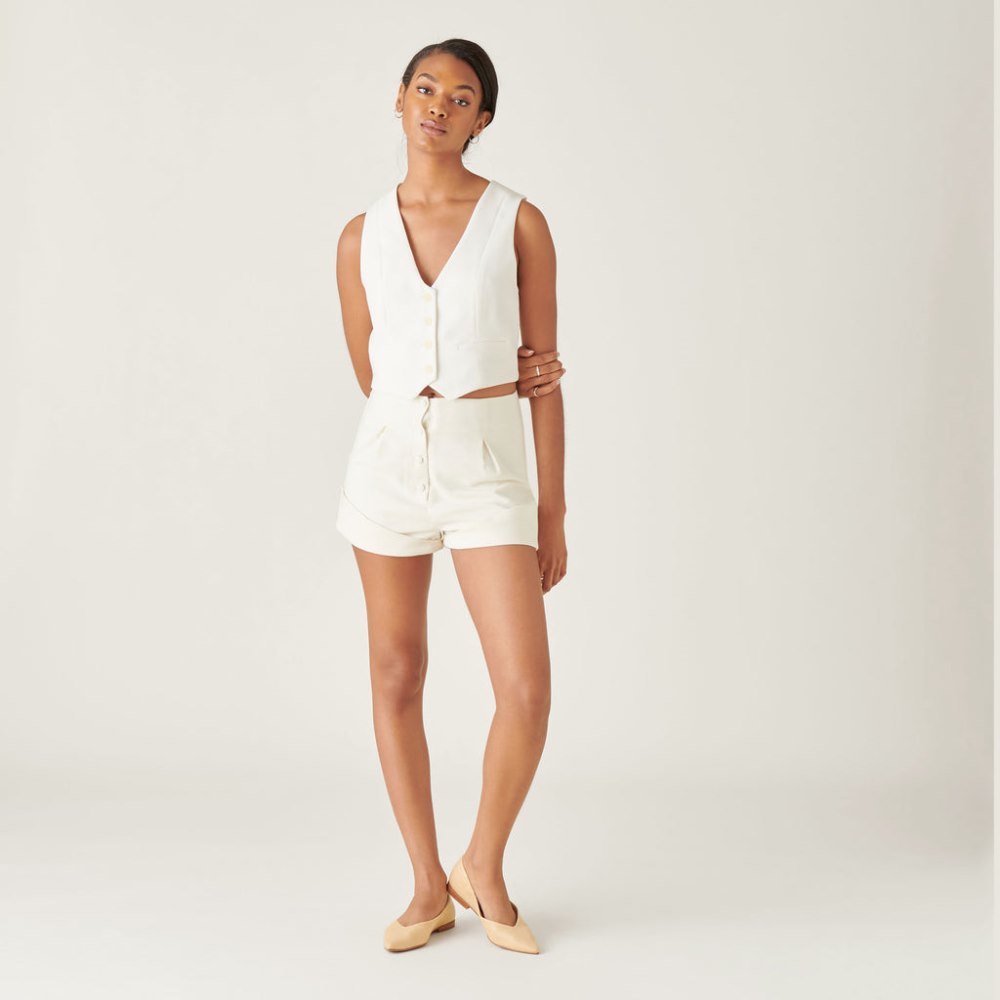 Dolce Vita Nadav Ballet Flats Lt Natural Raffia
