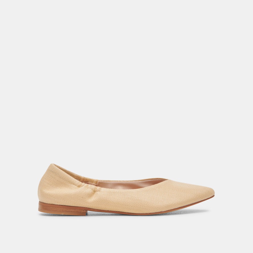 Dolce Vita Nadav Ballet Flats Lt Natural Raffia