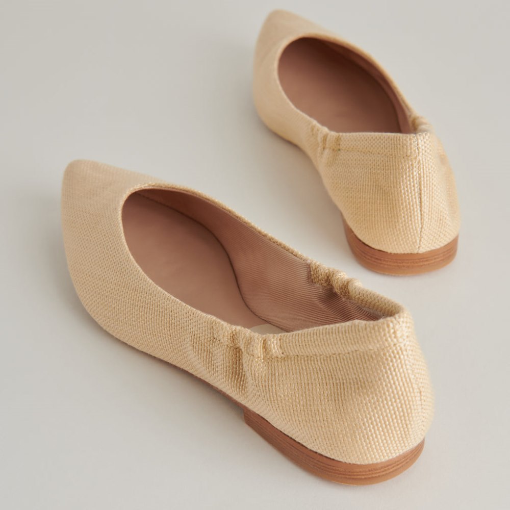 Dolce Vita Nadav Ballet Flats Lt Natural Raffia