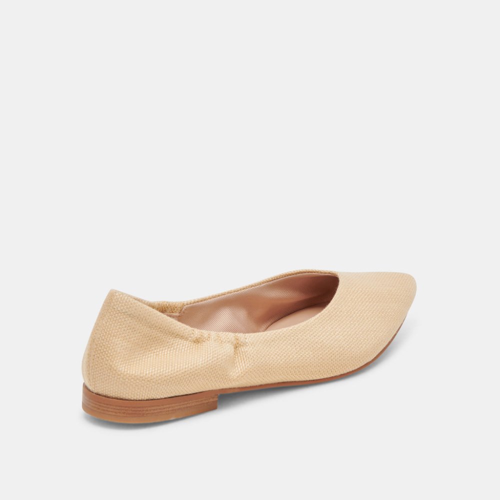 Dolce Vita Nadav Ballet Flats Lt Natural Raffia