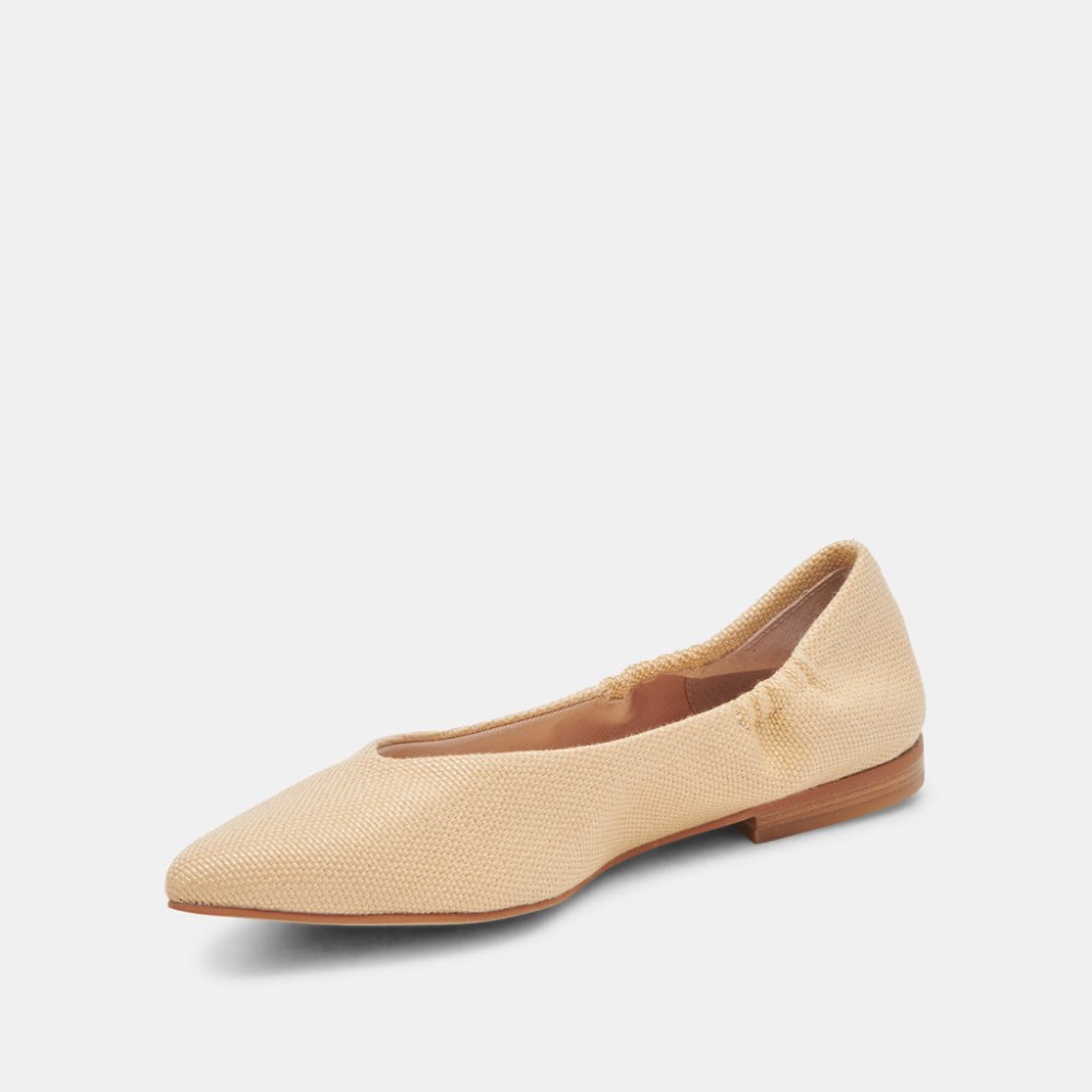 Dolce Vita Nadav Ballet Flats Lt Natural Raffia
