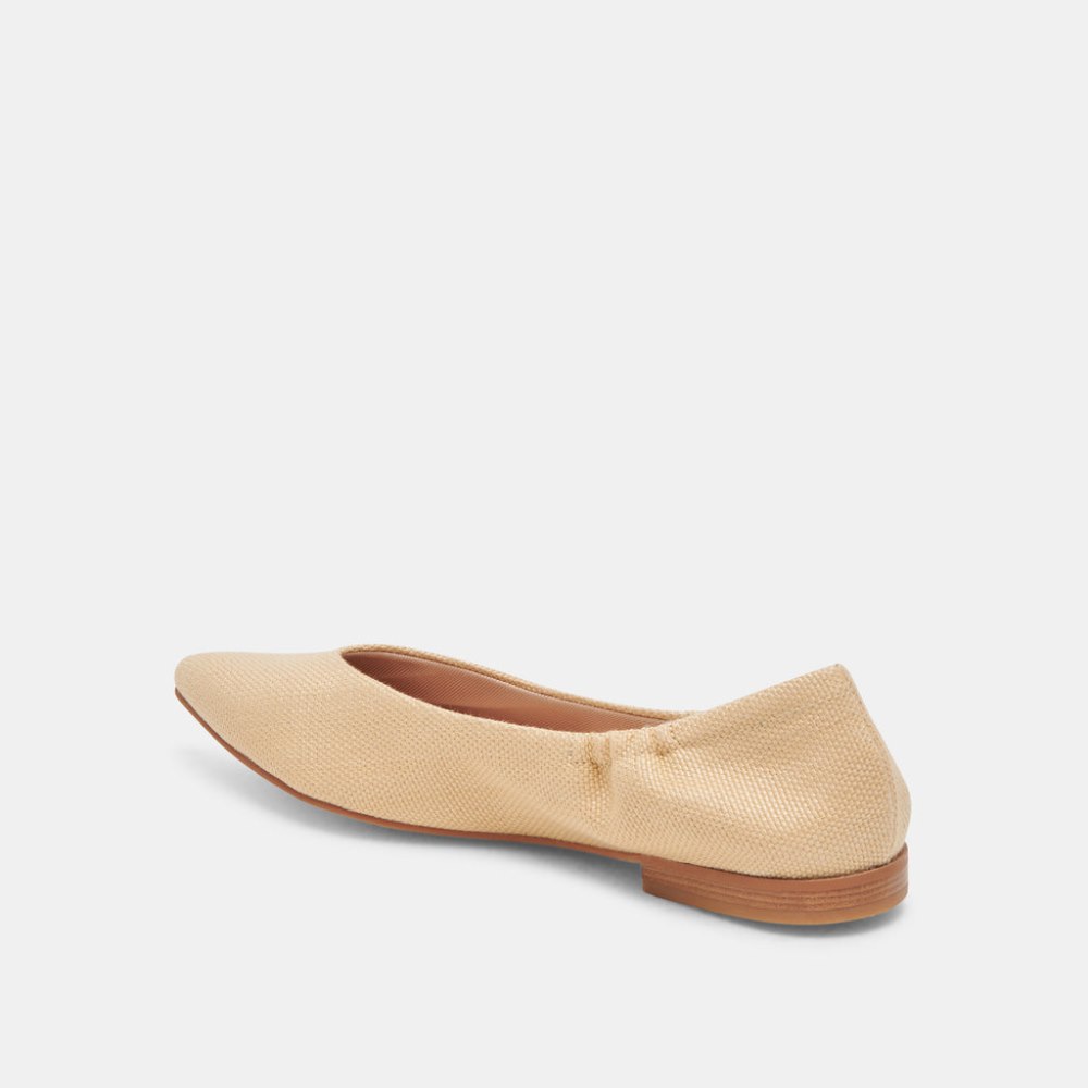Dolce Vita Nadav Ballet Flats Lt Natural Raffia