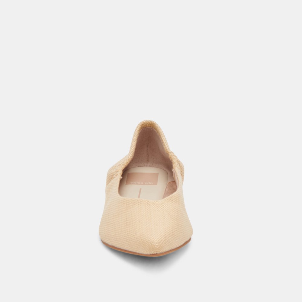Dolce Vita Nadav Ballet Flats Lt Natural Raffia