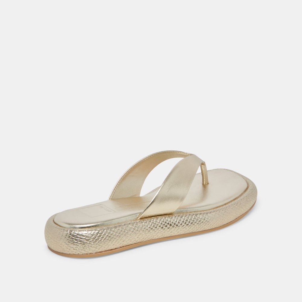 Dolce Vita Adin Sandals Platinum Distressed Leather