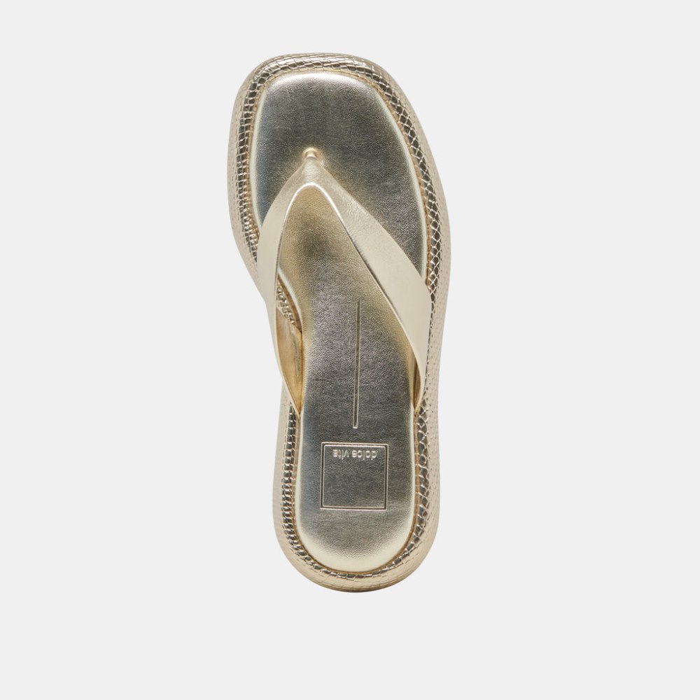 Dolce Vita Adin Sandals Platinum Distressed Leather