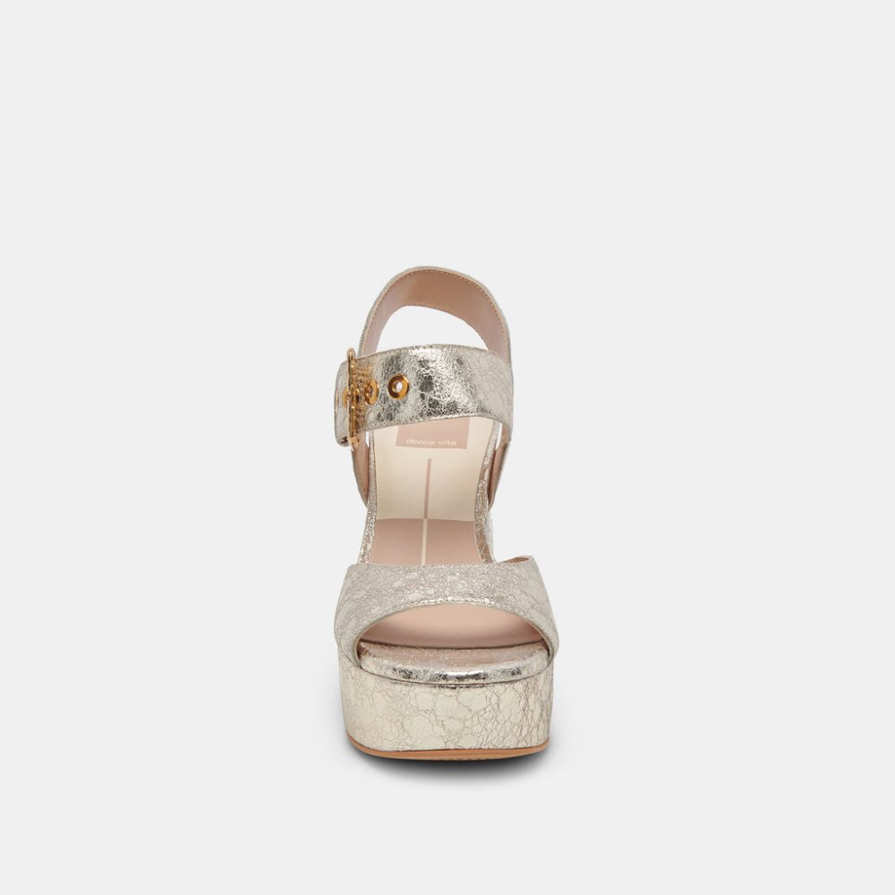 Dolce Vita Bobby Heels Platinum Leather