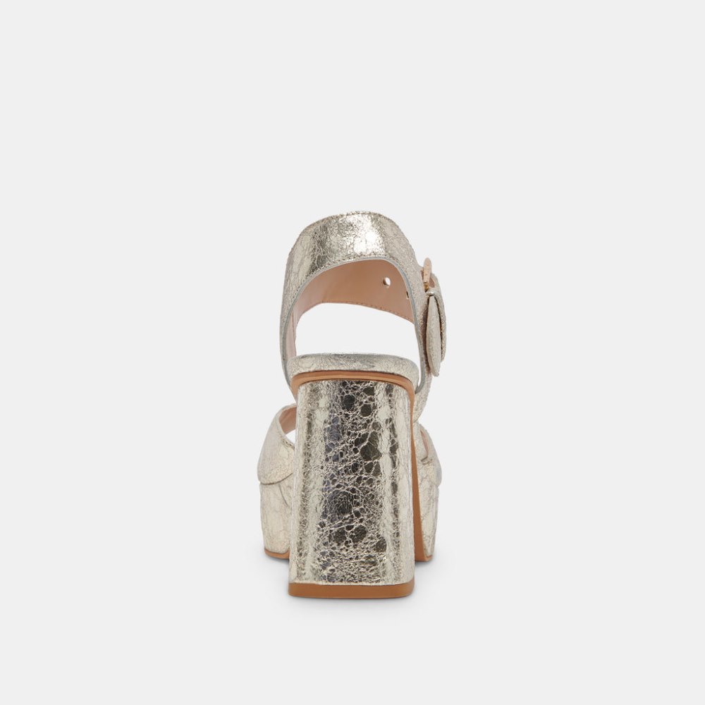 Dolce Vita Bobby Heels Platinum Leather