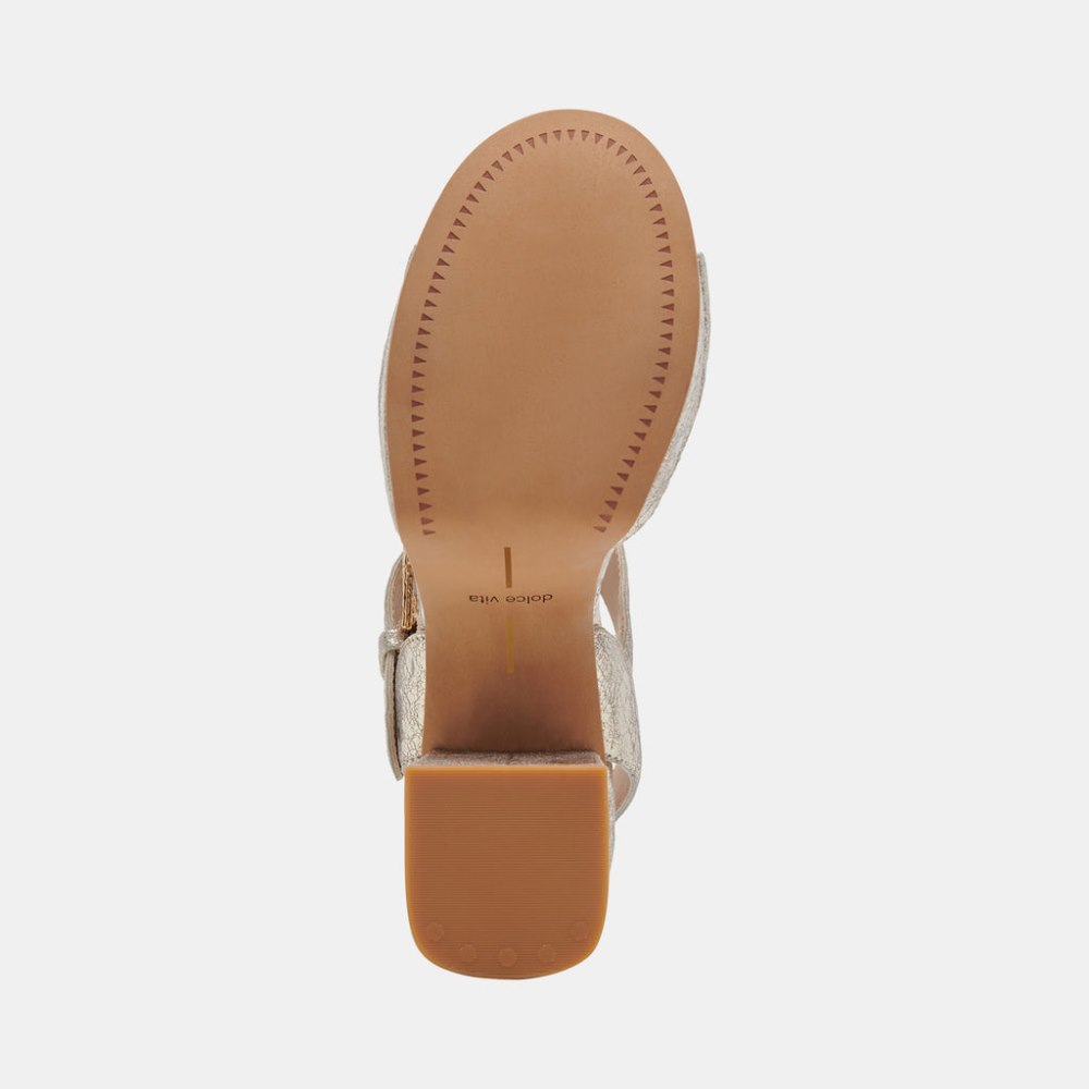 Dolce Vita Bobby Heels Platinum Leather