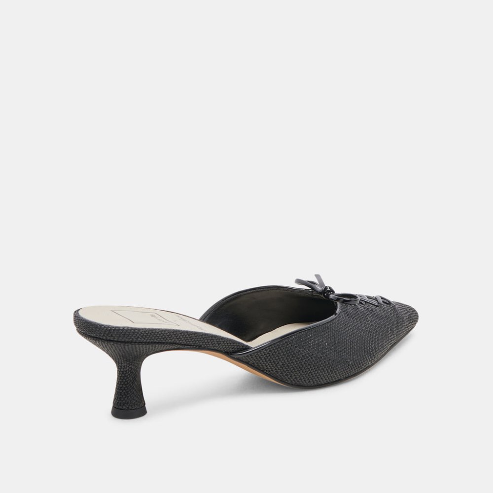 Dolce Vita Camile Heels Onyx Raffia