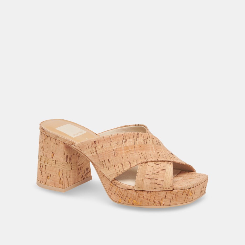 Dolce Vita Martin Heels Natural Cork