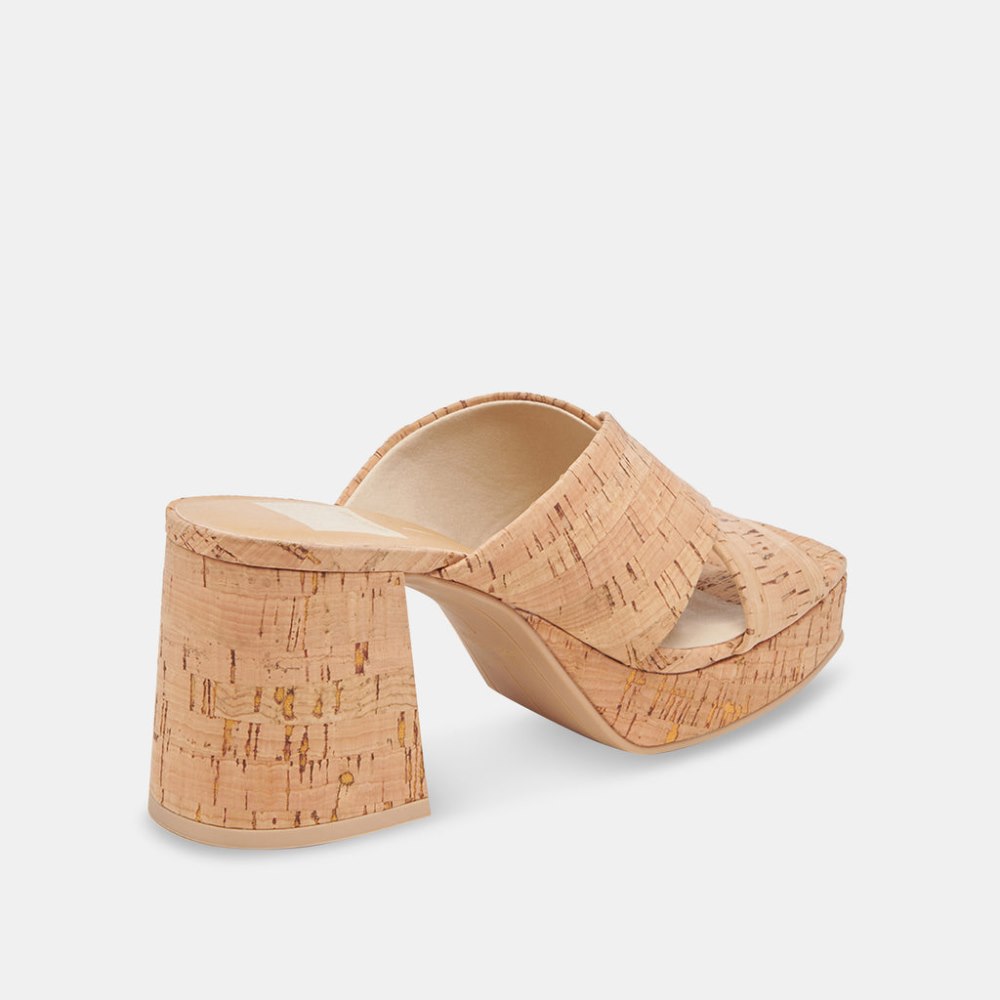 Dolce Vita Martin Heels Natural Cork