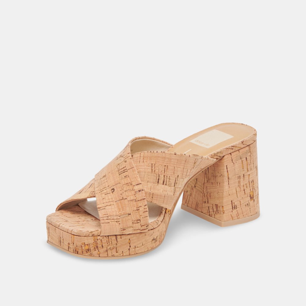 Dolce Vita Martin Heels Natural Cork