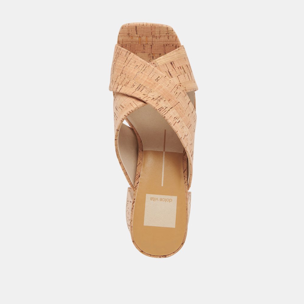 Dolce Vita Martin Heels Natural Cork