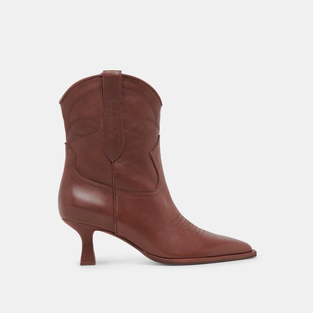 Dolce Vita Angel Booties Chocolate Leather