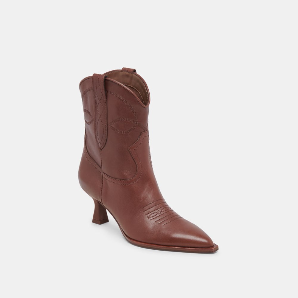 Dolce Vita Angel Booties Chocolate Leather