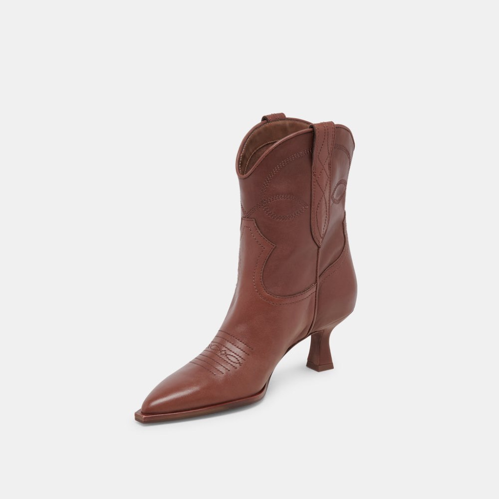 Dolce Vita Angel Booties Chocolate Leather