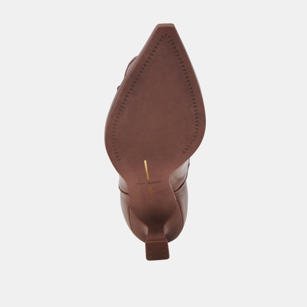 Dolce Vita Angel Booties Chocolate Leather