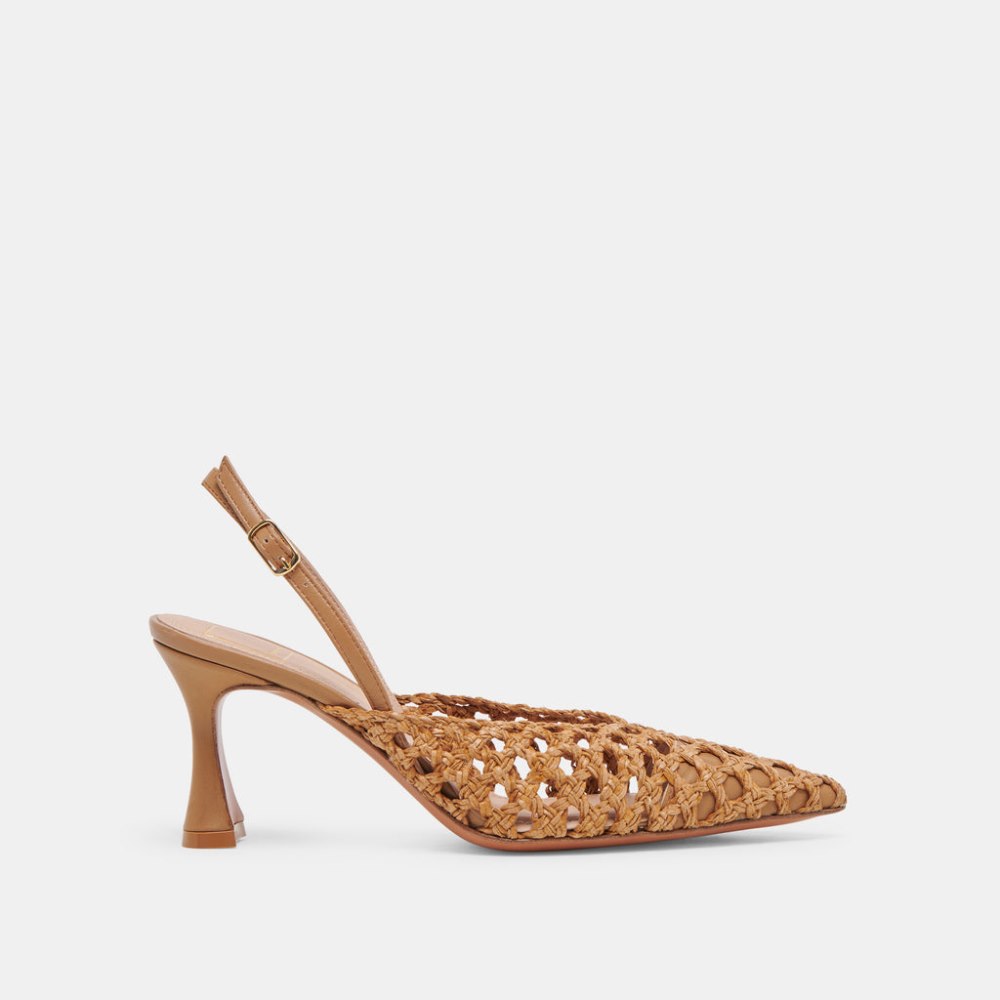 Dolce Vita Gloria Heels Natural Woven